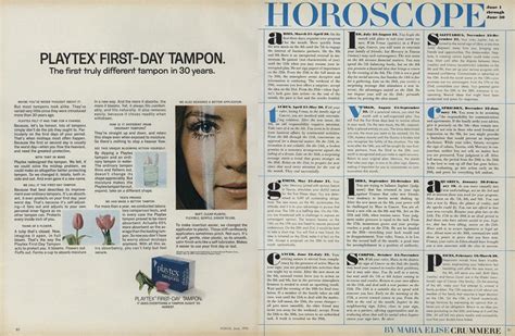 Horoscope Vogue JUNE 1970