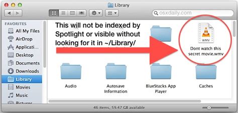 Hide Anything From Spotlight In Mac Os X With The Library Folder