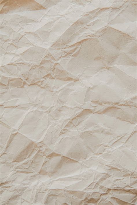 Download Soft Beige Crumpled Paper Wallpaper