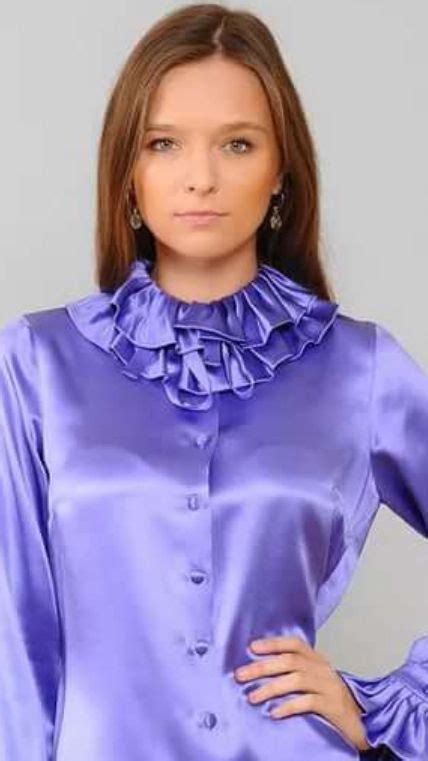 Pin By Greymoon On Blue Green Satin Blouse Classy Blouses Chic Satin Bow Blouse Satin Blouses