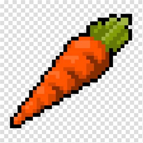 Minecraft Carrot Pixel Art