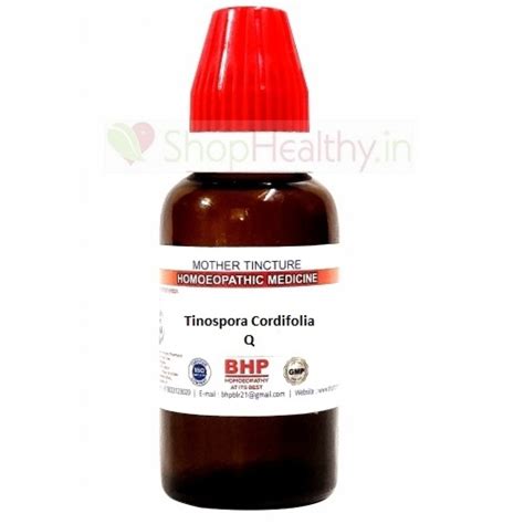 Bhp Tinospora Cordifolia 1xq Mother Tincture 60ml Uses Benefits