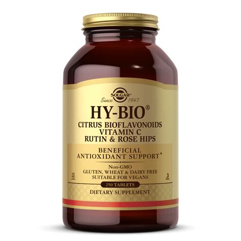 Solgar Hy Bio® Tablets 500 Mg Vitamin C With 500 Mg Bioflavonoids