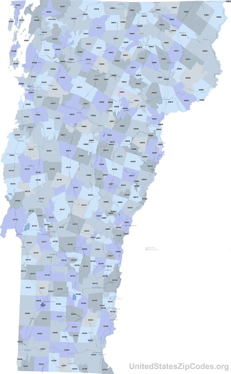 Vermont Zip Code Map Including County Maps Vrogue Co