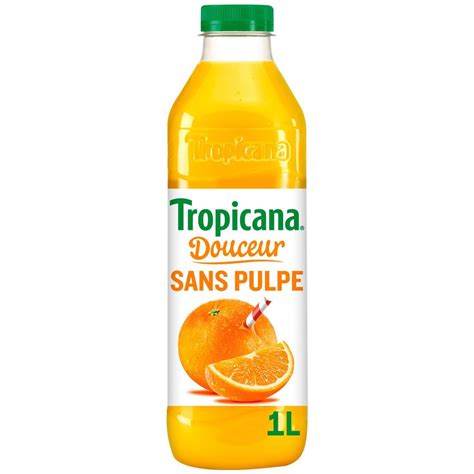 Tropicana Jus Douceur Orange Sans Pulpe 1l Pas Cher Auchanfr