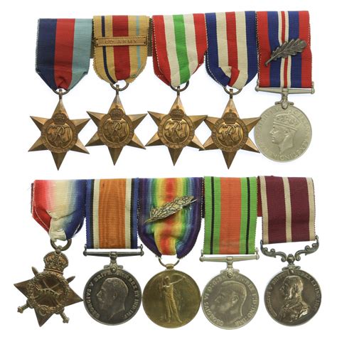 Ww1 Meritorious Service And Mentioned In Despatches Medal Group Of Five