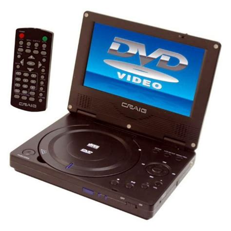 Craig Ctft716n 7 Tft Swivel Screen Portable Dvdcd Player With Remote