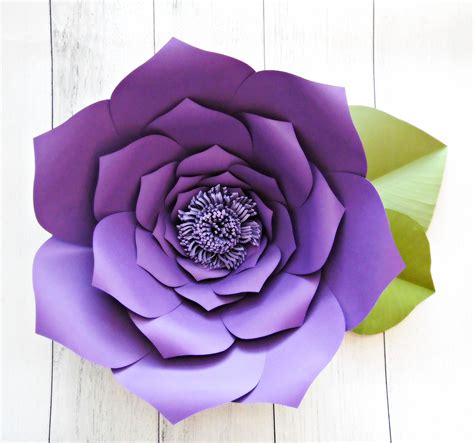 This Giant Paper Flower Tutorial Is Our Easiest Step By Step Beginners
