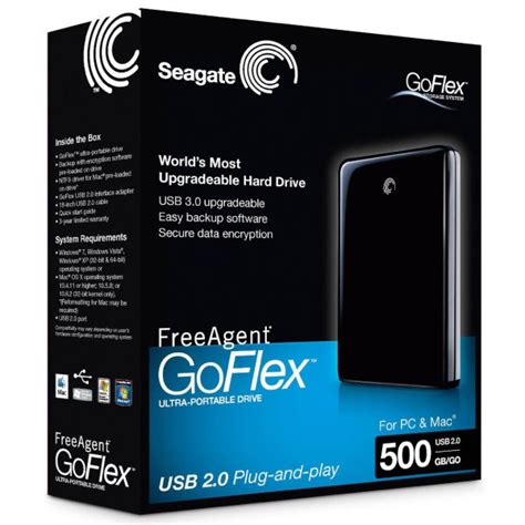 Seagate freeagent goflex 1tb external hard drive, open box never used. Seagate FreeAgent 500GB GoFlex 2.5 Inch USB 2.0 Hard Drive ...
