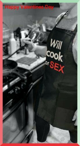 Funny Love Aprons Cooking Day Romantic T Apron Will Cook For Sex