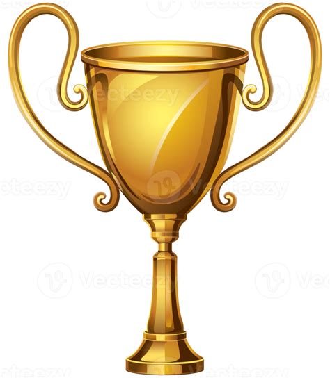 Gold Trophy Award 19008706 Png