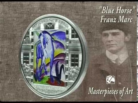 Screenprint poster of franz marc's blue horse i, a painting he created in 1911. $ 20 Silver Coin - "Blue Horse" by Franz Marc ...