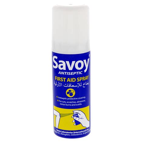 Savoy Antiseptic First Aid Spray Aerosol 50 Ml Makkah Pharmacy