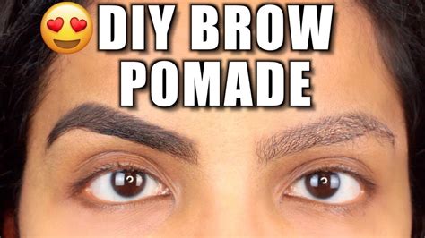 Get some coconut oil and cocoa powder to make your own pomade which will help you boost your eyebrows in a natural way. DIY EYEBROW GEL POMADE AT HOME - YouTube
