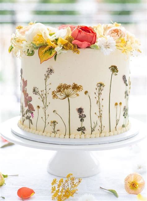 14 pressed flower cakes 2021 dried flower cake fresh flower cakes