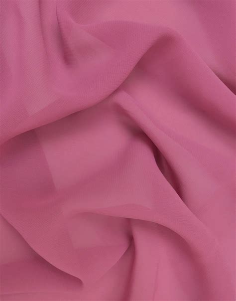 Pink Color Plain Poly Georgette Dress Material Fabric Charu Creation