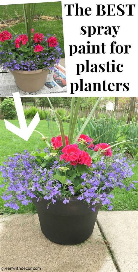 The Best Spray Paint For Plastic Planters Green With Decor