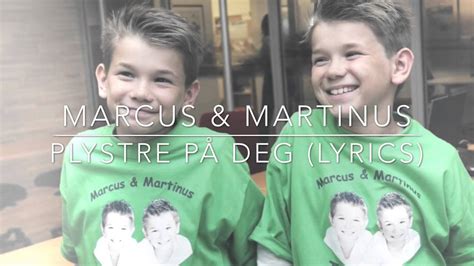 Marcus & Martinus - Plystre på deg (Lyrics) - YouTube