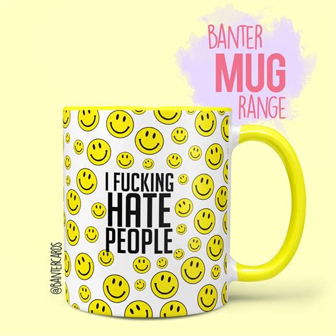 smiley face mug rude mugs sweary mugs banter cards funny mugs
