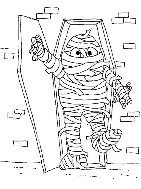Hudyarchuleta Mummy Coloring Pages