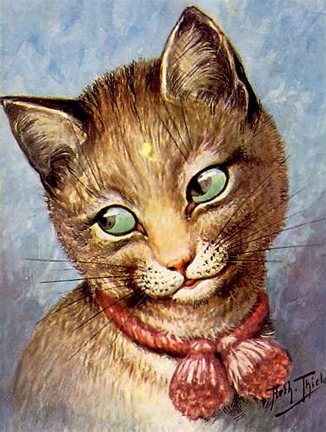In addition to the many charming and intriguing drawings by cat artist louis wain, mr. louis wain cat | Louis wain cats, Cats illustration, Cat art