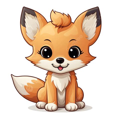 Cute Fox Cartoon Design Transparent Png Svg Vector Fi
