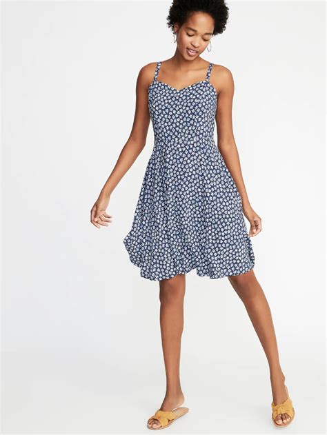 Fit And Flare Printed Cami Dress For Women Old Navy Cheap Summer