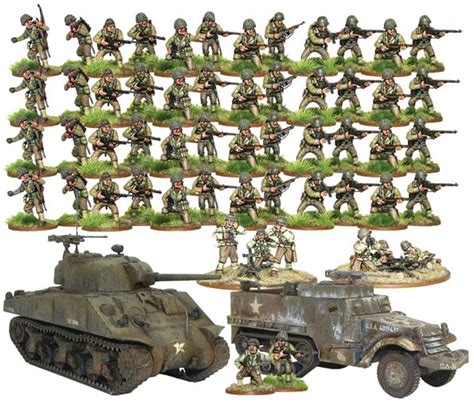 Bolt Action Wwii Wargame Allies Us Army Starter Army Miniatures Warlord