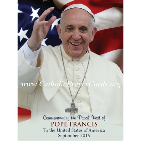 Prayer Cards Holy Cards Pope Francis Usa Papal Visit