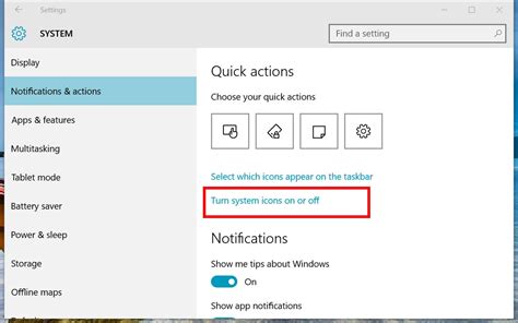 How To Select Which System Icons Appear In The Windows 10 Taskbar