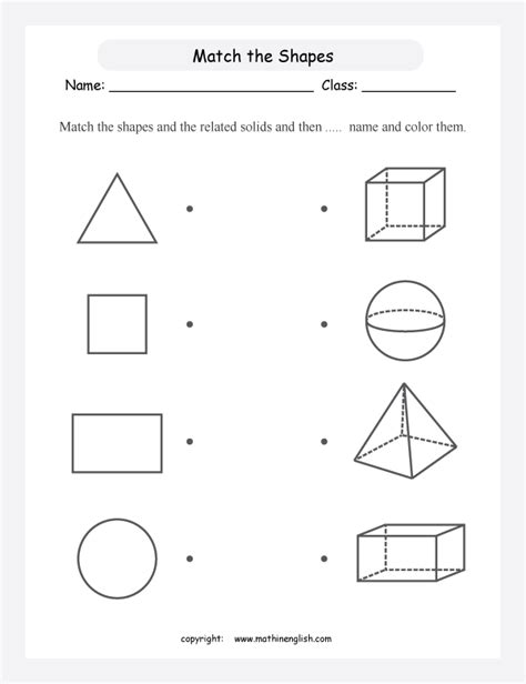 Solid Figures Worksheets Worksheets For Kindergarten