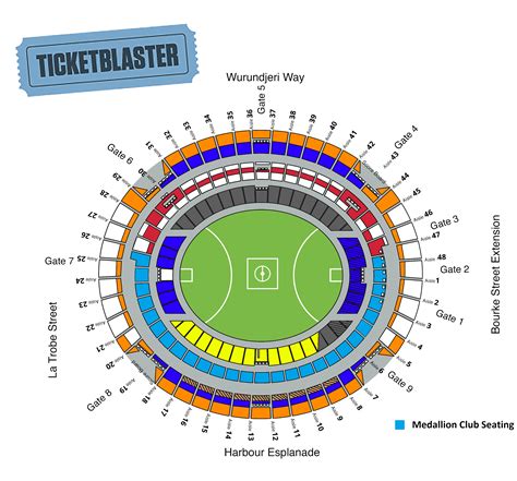 Marvel Stadium Afl Seating Map Melbourne Australia Stadium Map