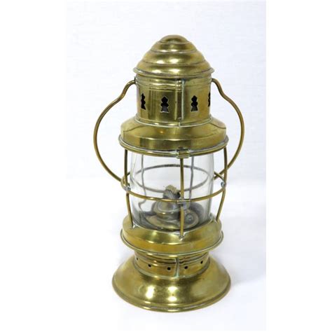 Antique Nautical Solid Brass Ships Oil Lantern Chairish