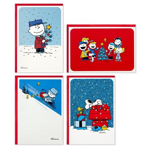 Hallmark Peanuts Boxed Christmas Greeting Cards Assortment Classic