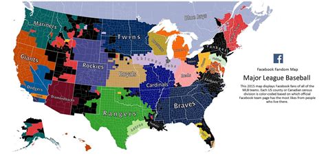 Map Shows The Most Popular Mlb Team In Every Us County Business Insider