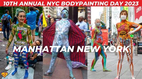LIVE New York 10th Annual NYC Body Painting Day Parade 2023 Andy