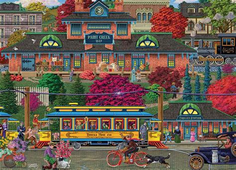 Trolley Station 500 Pieces Cobble Hill Puzzle Warehouse