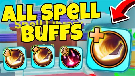 All Spell Buffs Weapon Fighting Simulator Youtube