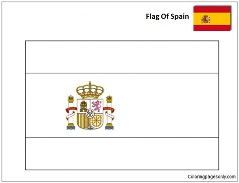 Bandera de España Copa del Mundo 2018 Coloring Pages World Cup 2018