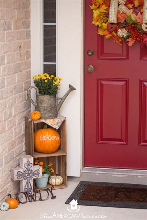 Small Front Porch Decorating Ideas For Fall Shelly Lighting
