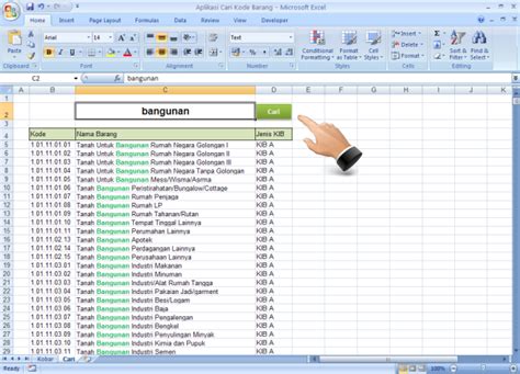 Tutorial Membuat Aplikasi Inventaris Barang Kantor Dengan Excel