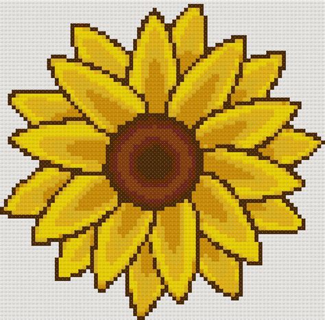 Yiotas Cross Stitch Sunflower Free Cross Stitch Pattern
