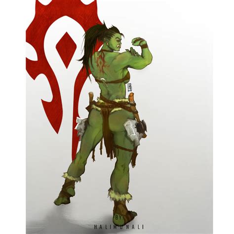 Orc Female Warcraft Fan Art By Halimunali By Halimunali On Deviantart