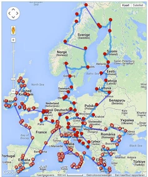 Round Trip ~europa Made With Travel Itinerary Planner Road Trip