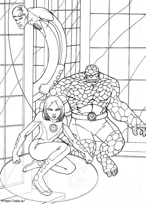 Fantastic Four 16 Coloring Page