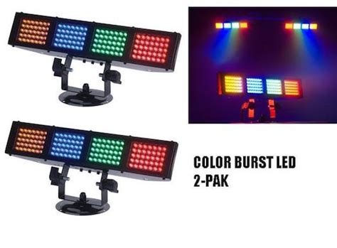 Glp impression x4s led rgbw wash moving head used 7x15 watts. American DJ COLOR BURST LED Chasing Color Wash 4-Bank LED ...