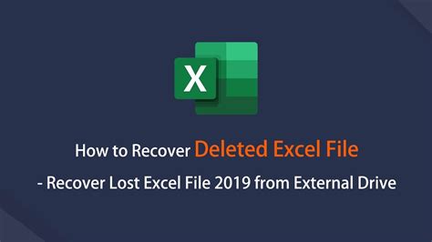 Click the resulting recover unsaved workbooks button: How to Recover Deleted Excel File - Recover Lost Excel ...