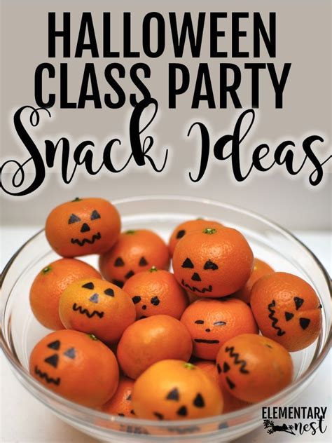 Classroom Halloween Party Planning A Halloween Party With Halloween Snacks And Classroom