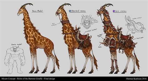 Artstation Reins Of The Barrens Giraffe Thomas Karlsson Fantasy