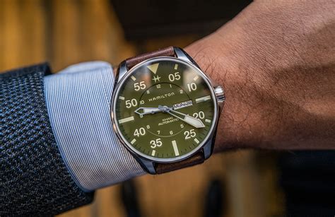 hands on debut hamilton khaki pilot schott nyc limited edition watch ablogtowatch